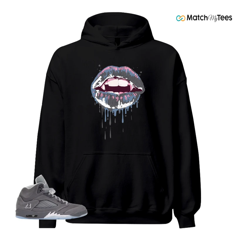 NIKE AIR JORDAN 5 WOLF GREY SNEAKER Matching Tees hoodie