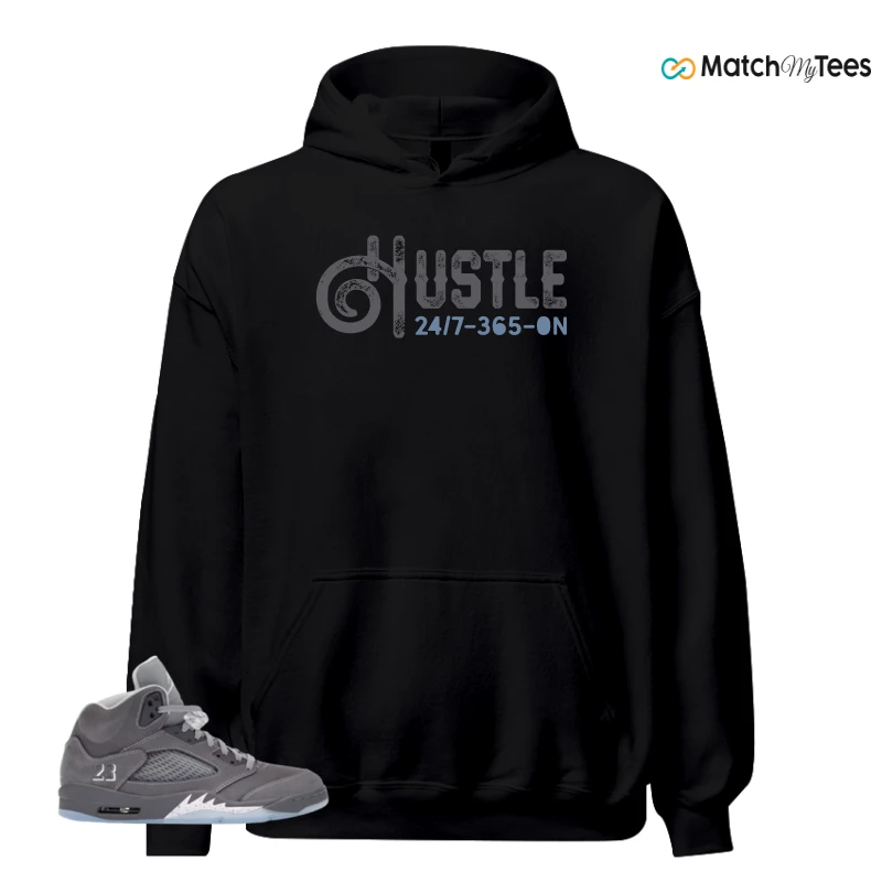 NIKE AIR JORDAN 5 WOLF GREY SNEAKER Matching Tees hoodie