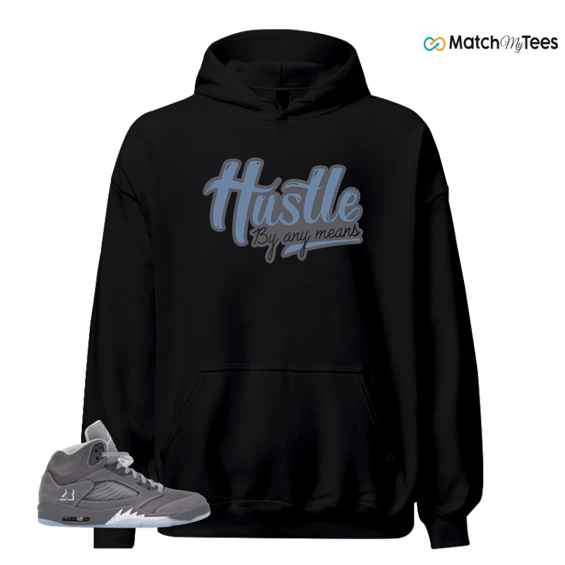 NIKE AIR JORDAN 5 WOLF GREY SNEAKER Matching Tees hoodie