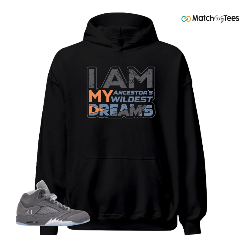 NIKE AIR JORDAN 5 WOLF GREY SNEAKER Matching Tees hoodie