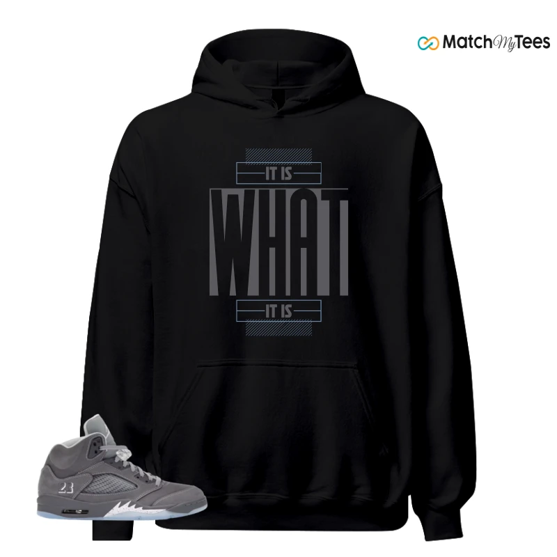 NIKE AIR JORDAN 5 WOLF GREY SNEAKER Matching Tees hoodie