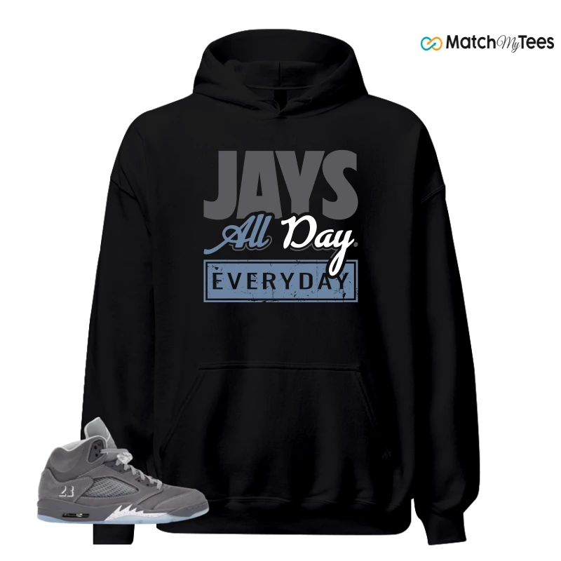 NIKE AIR JORDAN 5 WOLF GREY SNEAKER Matching Tees hoodie
