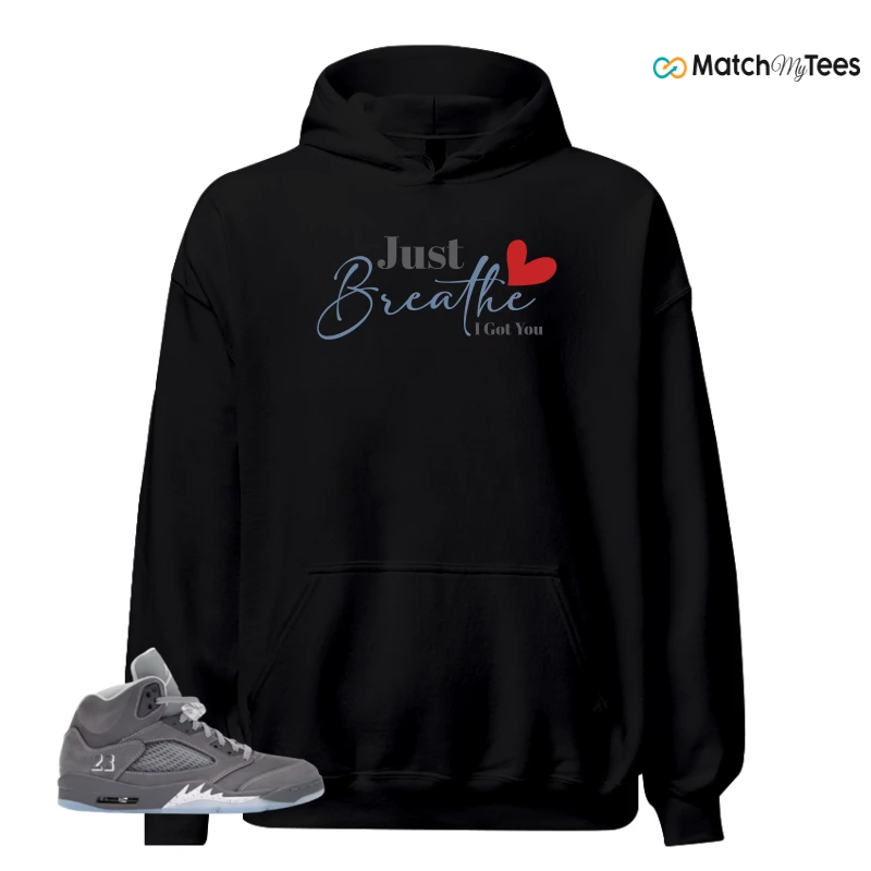 NIKE AIR JORDAN 5 WOLF GREY SNEAKER Matching Tees hoodie