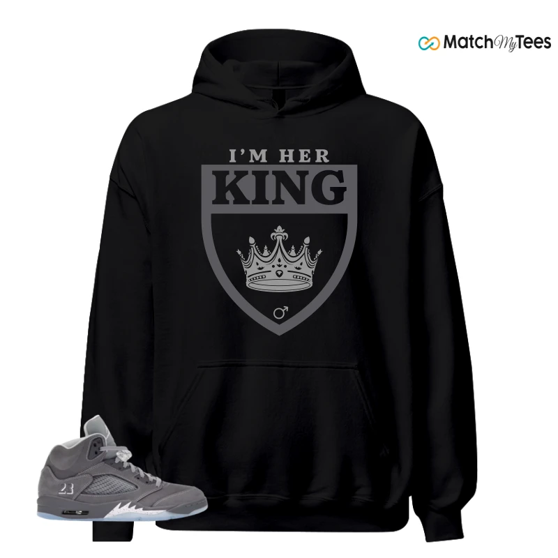 NIKE AIR JORDAN 5 WOLF GREY SNEAKER Matching Tees hoodie