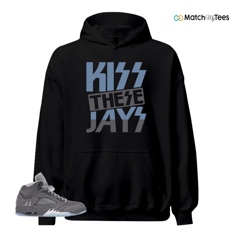 NIKE AIR JORDAN 5 WOLF GREY SNEAKER Matching Tees hoodie