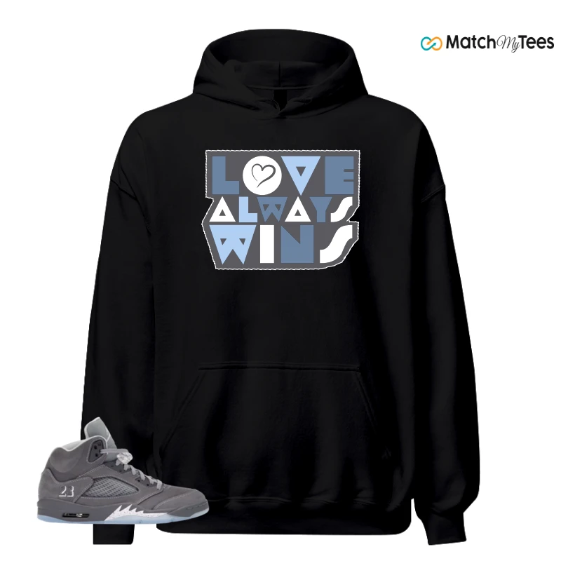 NIKE AIR JORDAN 5 WOLF GREY SNEAKER Matching Tees hoodie
