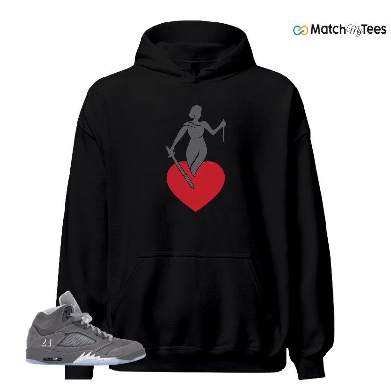NIKE AIR JORDAN 5 WOLF GREY SNEAKER Matching Tees hoodie