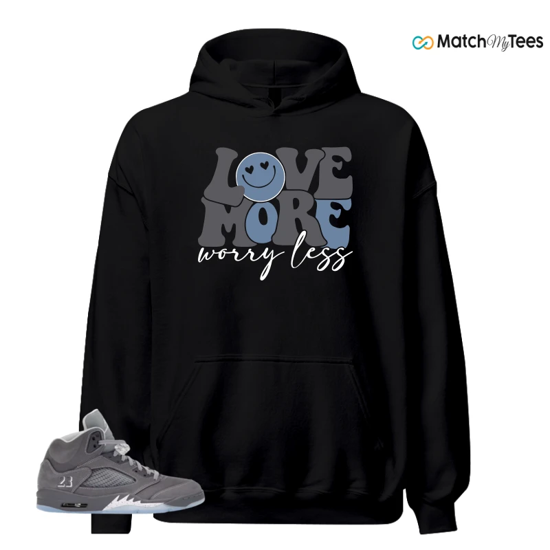 NIKE AIR JORDAN 5 WOLF GREY SNEAKER Matching Tees hoodie
