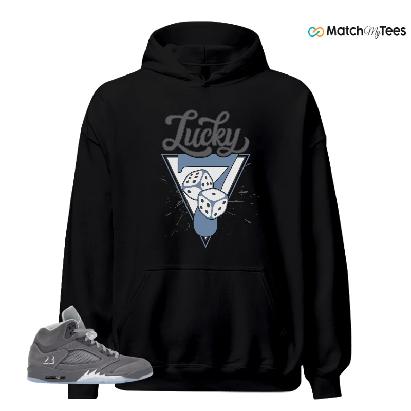 NIKE AIR JORDAN 5 WOLF GREY SNEAKER Matching Tees hoodie