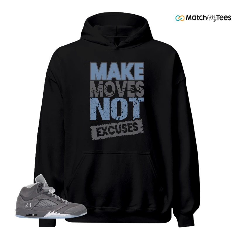 NIKE AIR JORDAN 5 WOLF GREY SNEAKER Matching Tees hoodie