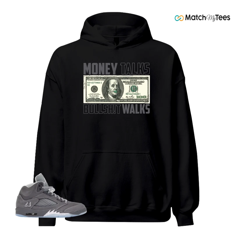 NIKE AIR JORDAN 5 WOLF GREY SNEAKER Matching Tees hoodie