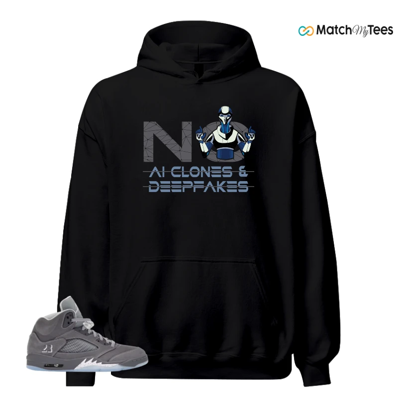 NIKE AIR JORDAN 5 WOLF GREY SNEAKER Matching Tees hoodie