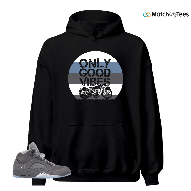 NIKE AIR JORDAN 5 WOLF GREY SNEAKER Matching Tees hoodie