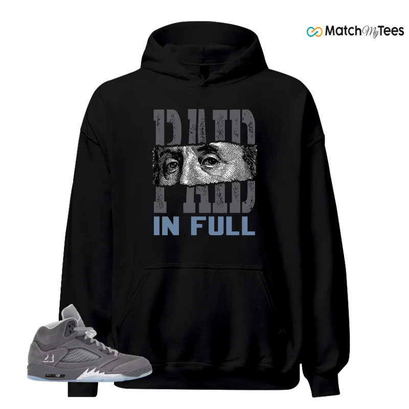 NIKE AIR JORDAN 5 WOLF GREY SNEAKER Matching Tees hoodie