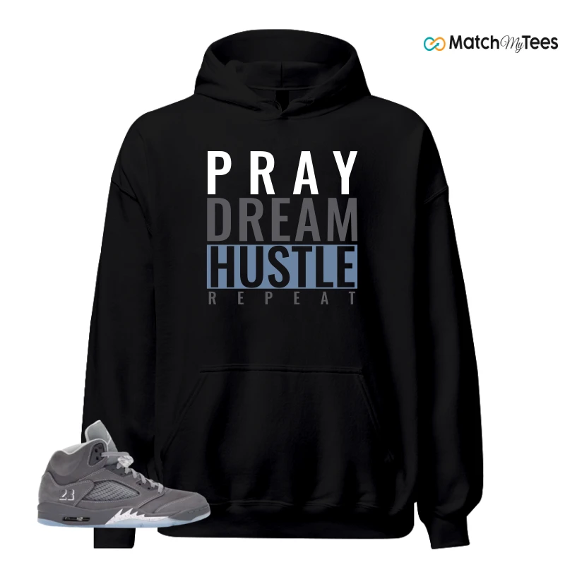 NIKE AIR JORDAN 5 WOLF GREY SNEAKER Matching Tees hoodie