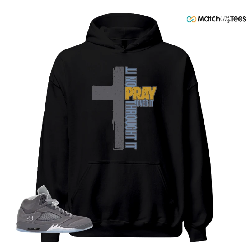 NIKE AIR JORDAN 5 WOLF GREY SNEAKER Matching Tees hoodie