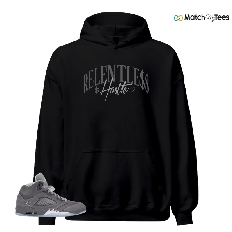 NIKE AIR JORDAN 5 WOLF GREY SNEAKER Matching Tees hoodie