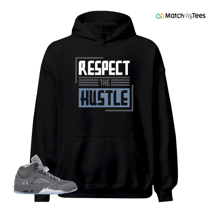 NIKE AIR JORDAN 5 WOLF GREY SNEAKER Matching Tees hoodie