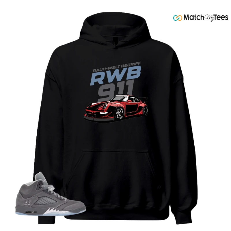 NIKE AIR JORDAN 5 WOLF GREY SNEAKER Matching Tees hoodie
