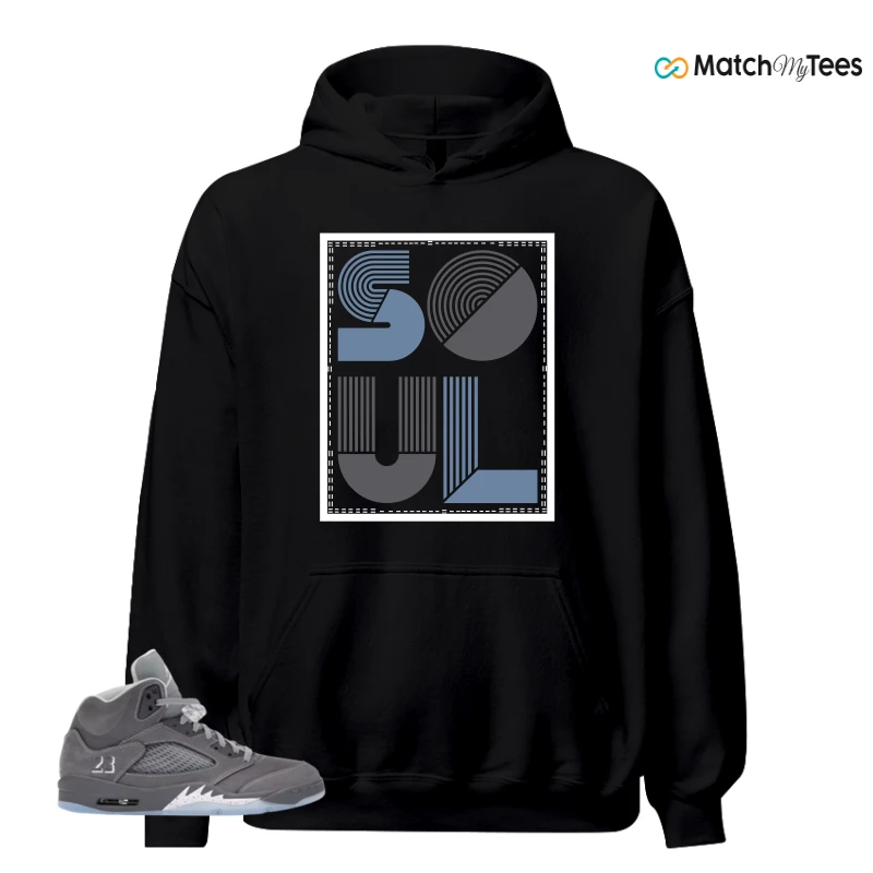 NIKE AIR JORDAN 5 WOLF GREY SNEAKER Matching Tees hoodie