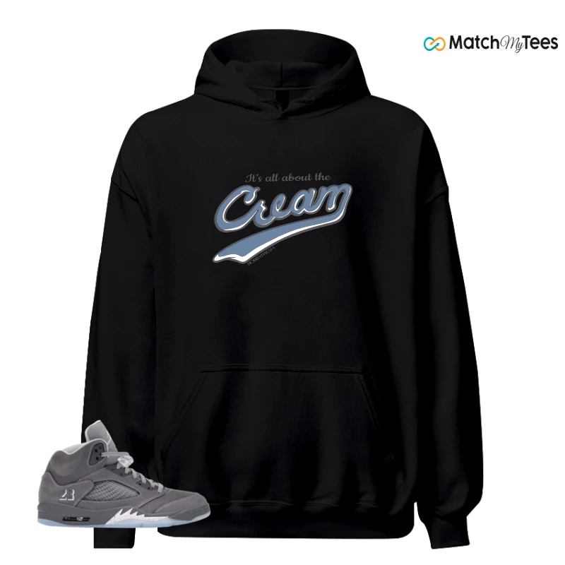 NIKE AIR JORDAN 5 WOLF GREY SNEAKER Matching Tees hoodie