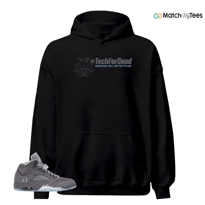 NIKE AIR JORDAN 5 WOLF GREY SNEAKER Matching Tees hoodie