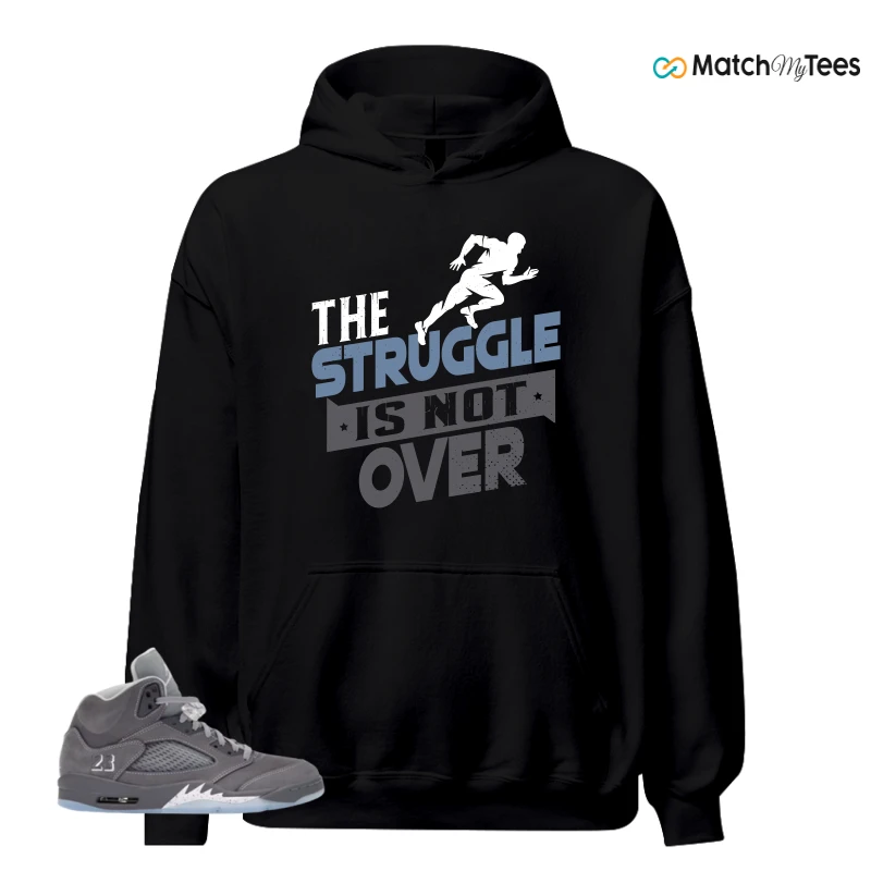 NIKE AIR JORDAN 5 WOLF GREY SNEAKER Matching Tees hoodie