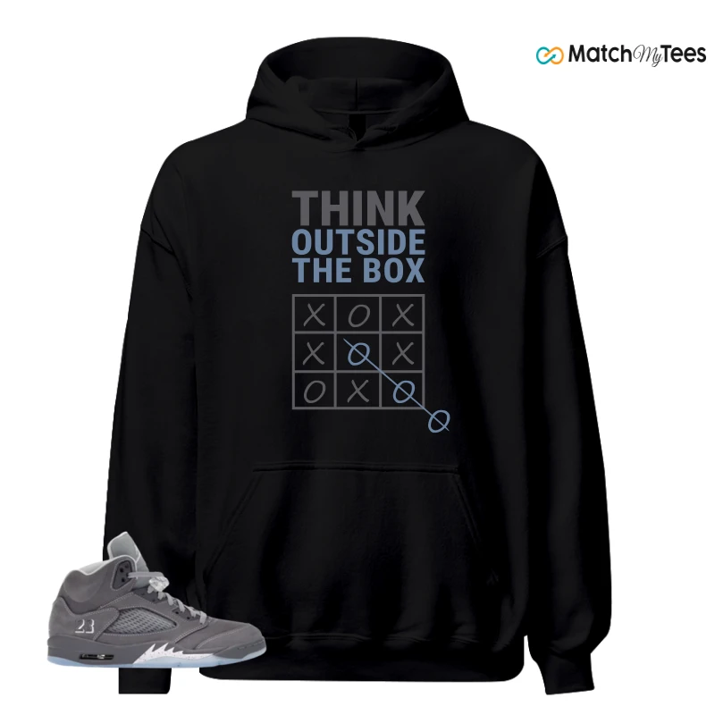 NIKE AIR JORDAN 5 WOLF GREY SNEAKER Matching Tees hoodie