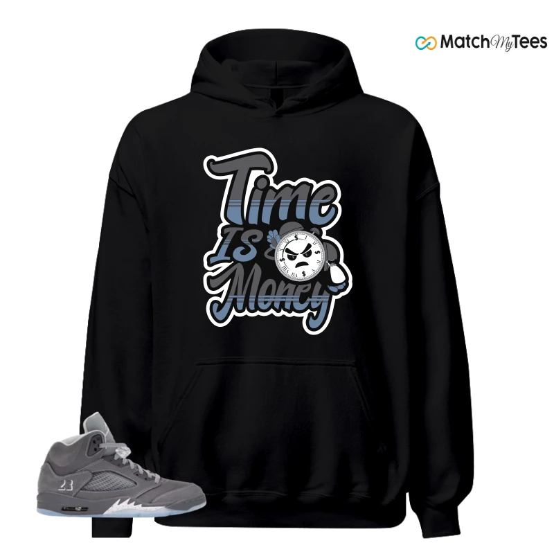 NIKE AIR JORDAN 5 WOLF GREY SNEAKER Matching Tees hoodie