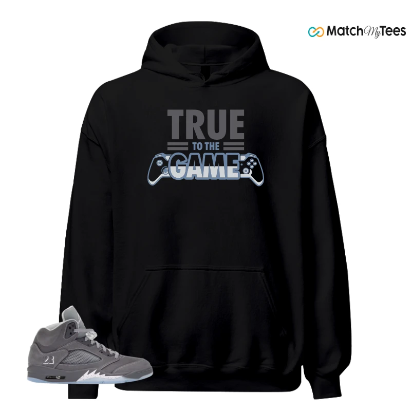 NIKE AIR JORDAN 5 WOLF GREY SNEAKER Matching Tees hoodie