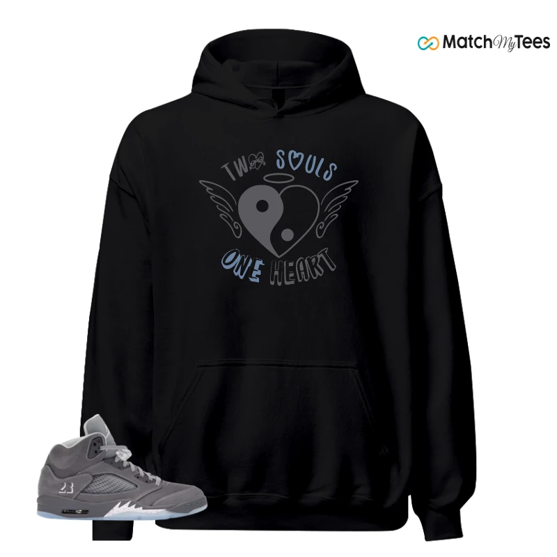 NIKE AIR JORDAN 5 WOLF GREY SNEAKER Matching Tees hoodie