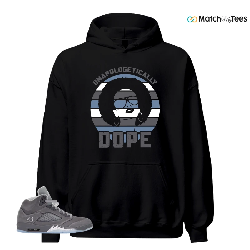 NIKE AIR JORDAN 5 WOLF GREY SNEAKER Matching Tees hoodie