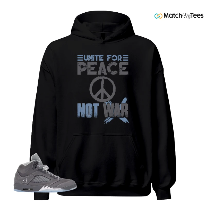 NIKE AIR JORDAN 5 WOLF GREY SNEAKER Matching Tees hoodie