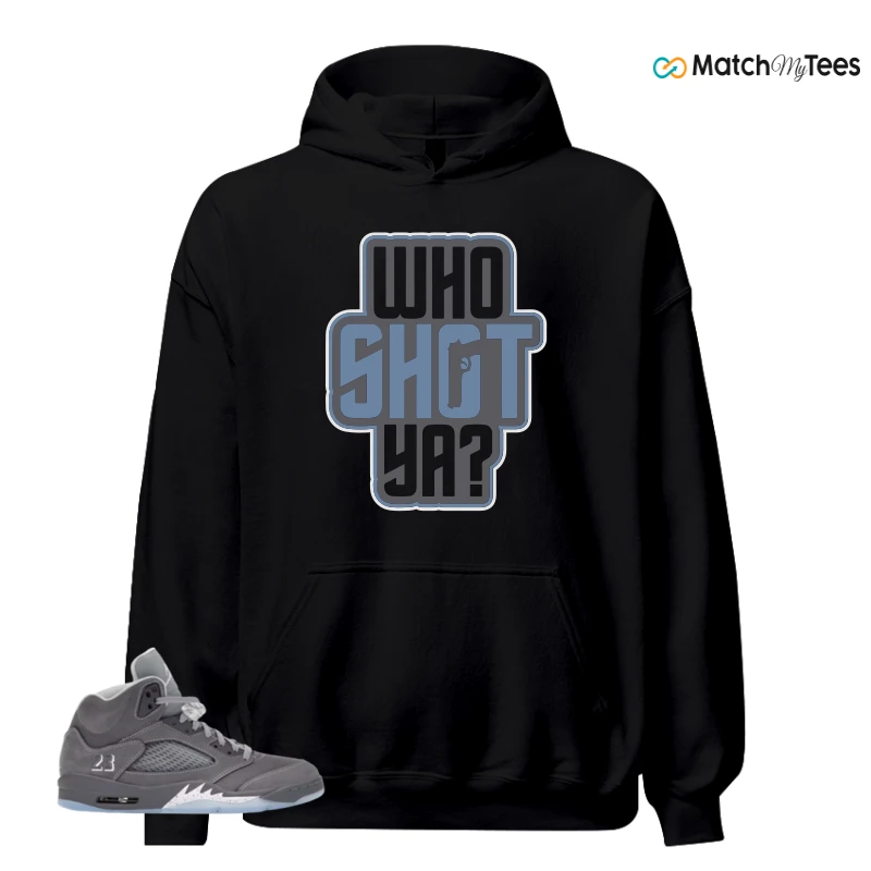 NIKE AIR JORDAN 5 WOLF GREY SNEAKER Matching Tees hoodie