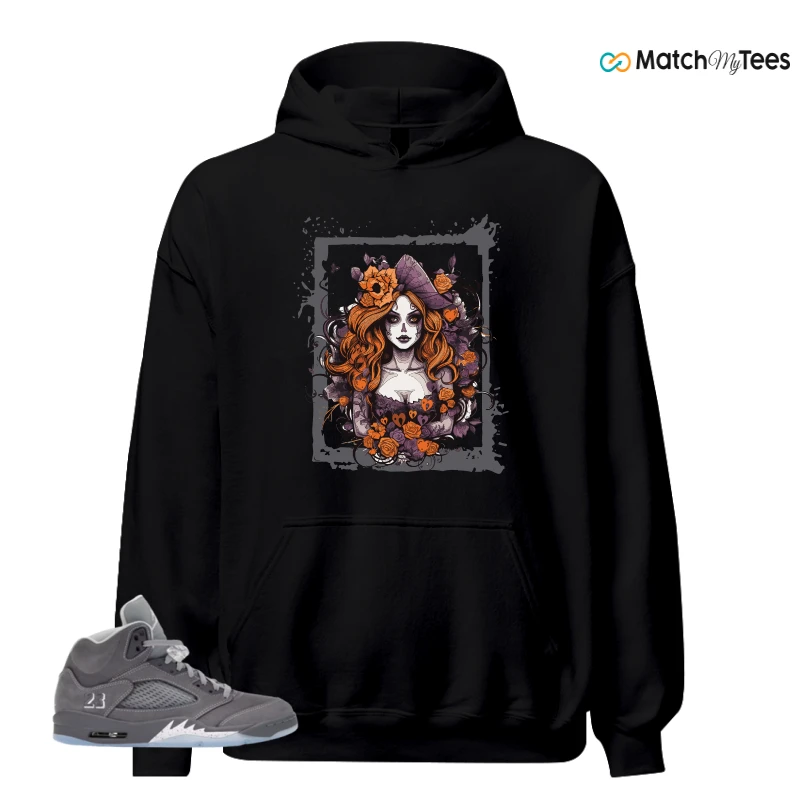 NIKE AIR JORDAN 5 WOLF GREY SNEAKER Matching Tees hoodie