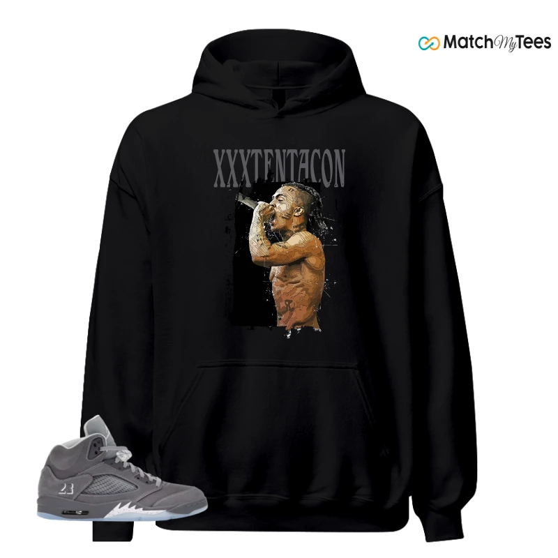 NIKE AIR JORDAN 5 WOLF GREY SNEAKER Matching Tees hoodie