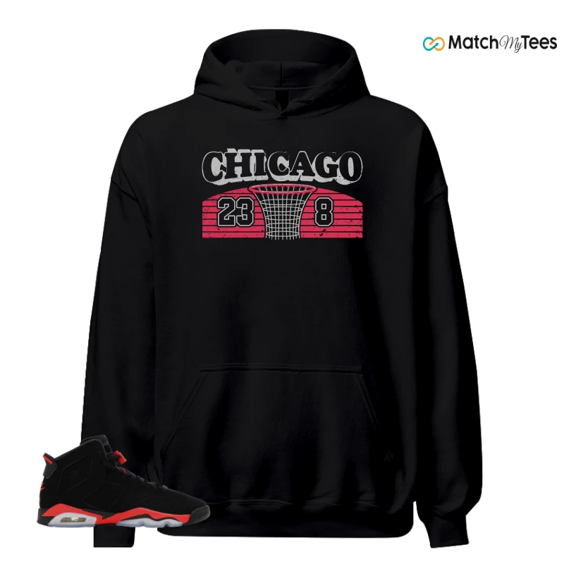 NIKE AIR JORDAN 6 REVERSE INFRARED SALESMAN SNEAKER Matching Tees hoodie