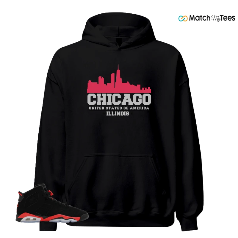 NIKE AIR JORDAN 6 REVERSE INFRARED SALESMAN SNEAKER Matching Tees hoodie