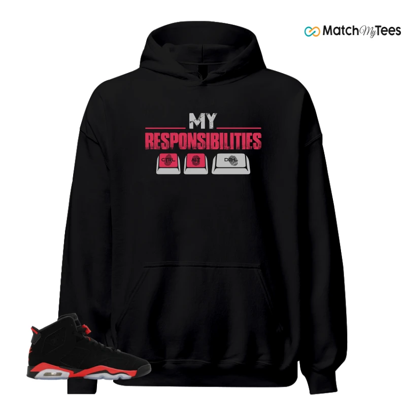 NIKE AIR JORDAN 6 REVERSE INFRARED SALESMAN SNEAKER Matching Tees hoodie