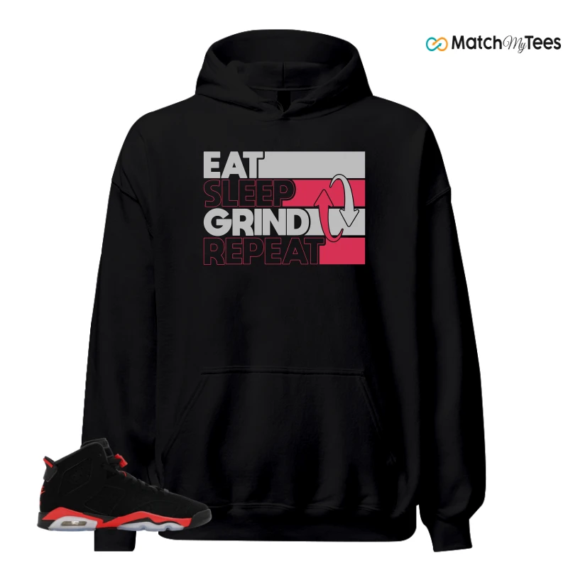 NIKE AIR JORDAN 6 REVERSE INFRARED SALESMAN SNEAKER Matching Tees hoodie