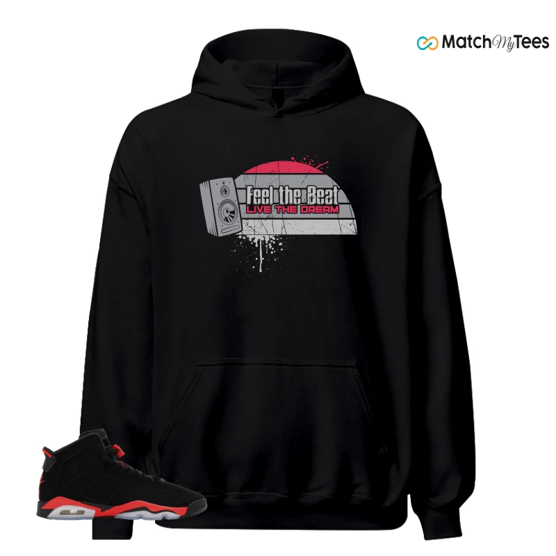 NIKE AIR JORDAN 6 REVERSE INFRARED SALESMAN SNEAKER Matching Tees hoodie