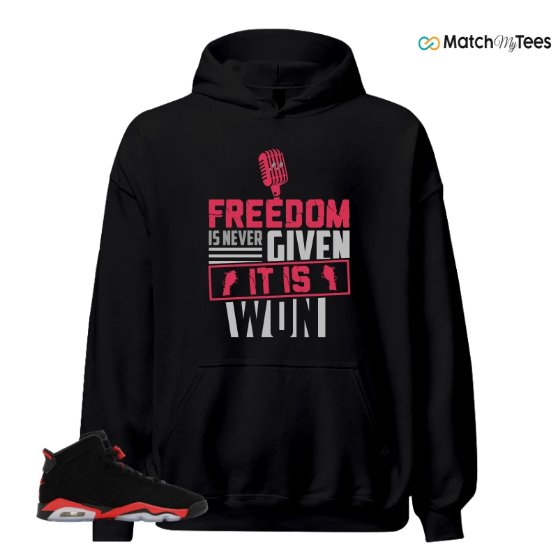 NIKE AIR JORDAN 6 REVERSE INFRARED SALESMAN SNEAKER Matching Tees hoodie