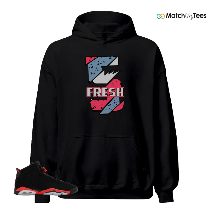 NIKE AIR JORDAN 6 REVERSE INFRARED SALESMAN SNEAKER Matching Tees hoodie