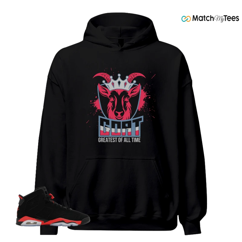 NIKE AIR JORDAN 6 REVERSE INFRARED SALESMAN SNEAKER Matching Tees hoodie