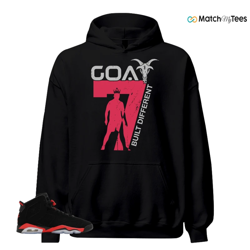NIKE AIR JORDAN 6 REVERSE INFRARED SALESMAN SNEAKER Matching Tees hoodie