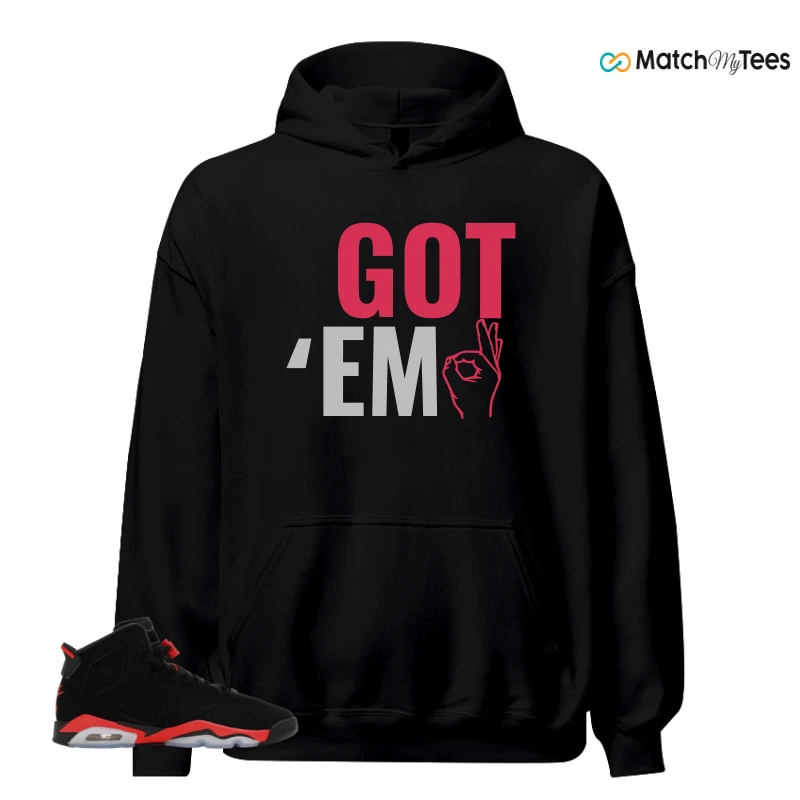 NIKE AIR JORDAN 6 REVERSE INFRARED SALESMAN SNEAKER Matching Tees hoodie