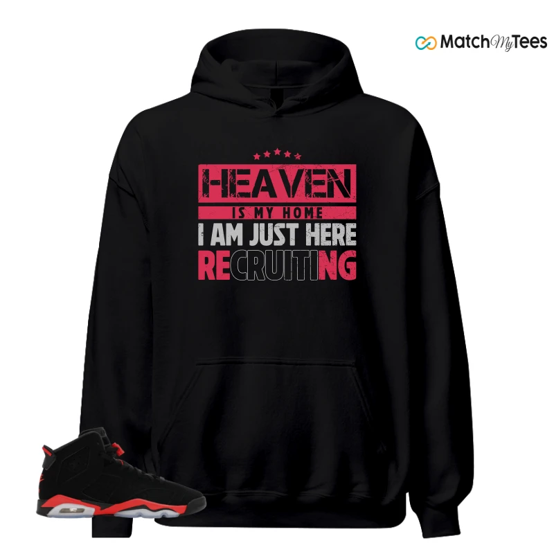 NIKE AIR JORDAN 6 REVERSE INFRARED SALESMAN SNEAKER Matching Tees hoodie