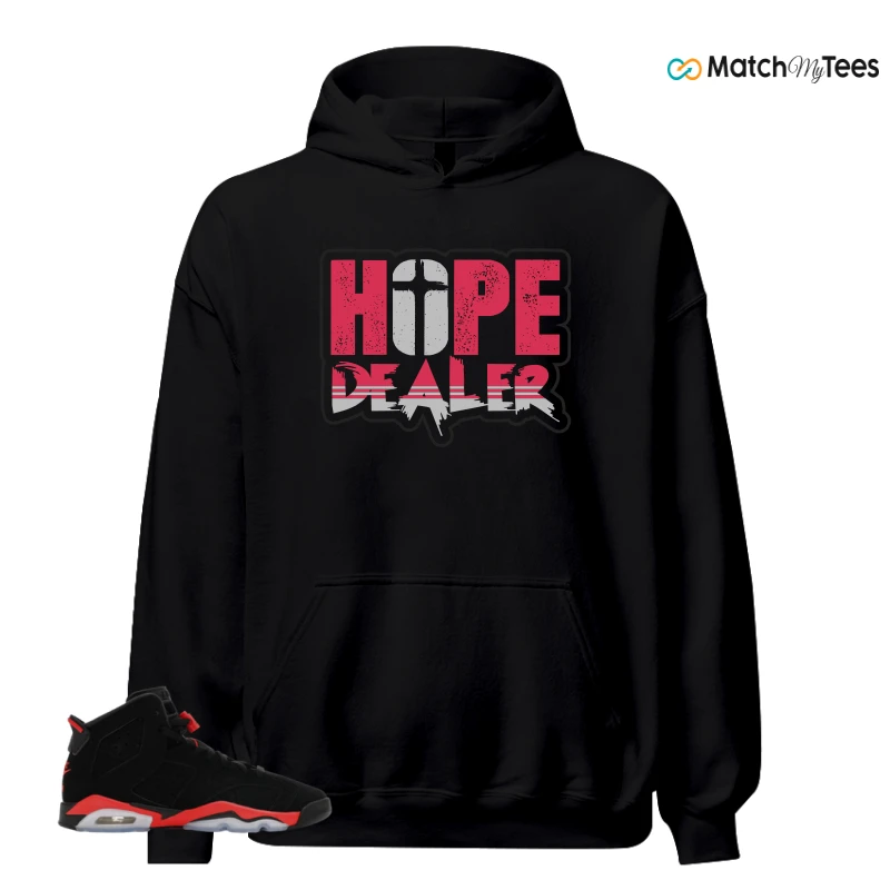 NIKE AIR JORDAN 6 REVERSE INFRARED SALESMAN SNEAKER Matching Tees hoodie