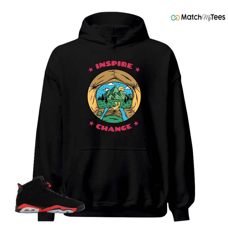 NIKE AIR JORDAN 6 REVERSE INFRARED SALESMAN SNEAKER Matching Tees hoodie