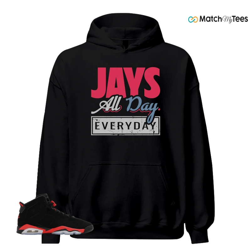 NIKE AIR JORDAN 6 REVERSE INFRARED SALESMAN SNEAKER Matching Tees hoodie